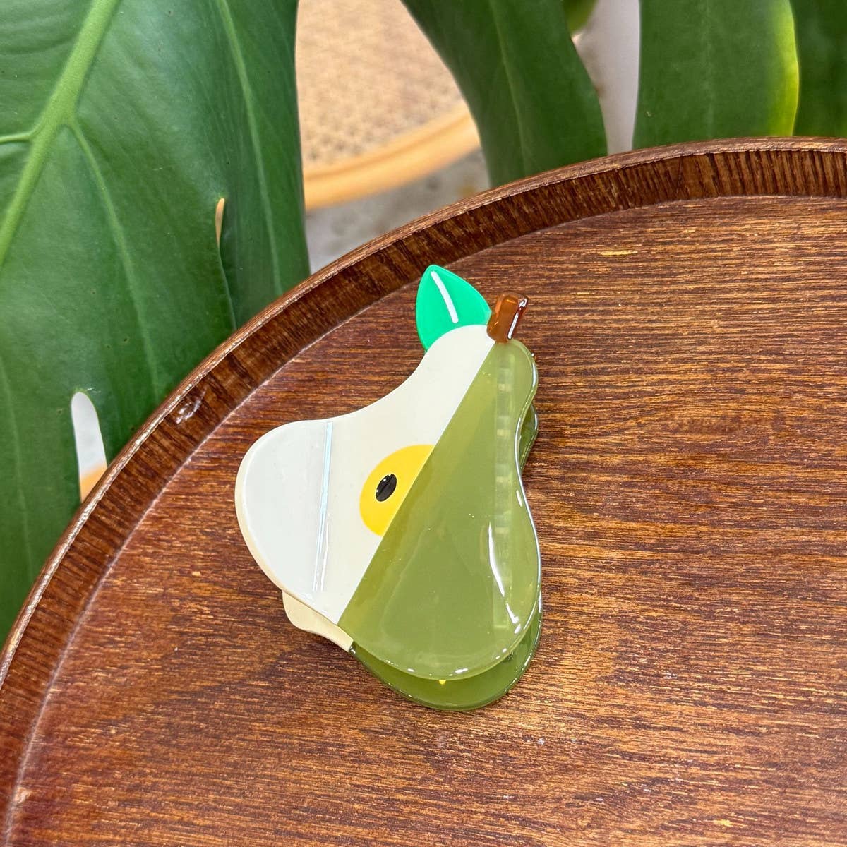 CWAHA4514_SIMPLE CONTRAST COLOR FRUIT CLIP HAIR CLIP