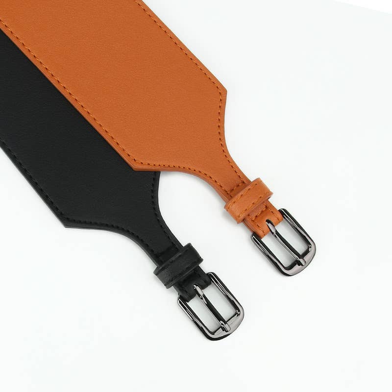 Fashionable versatile and high-end wide belt