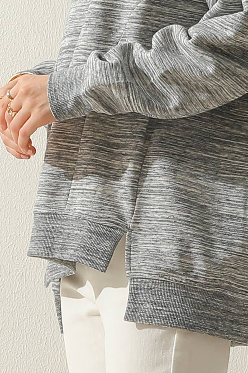 CWTTL905-P_PLUS SIZE ROUND NECK CUT HEM SWEATSHIRT