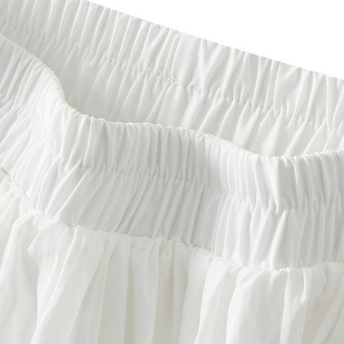 Bubble Skirted A-Line Pumpkin Puff Shorts_CWBMS0340