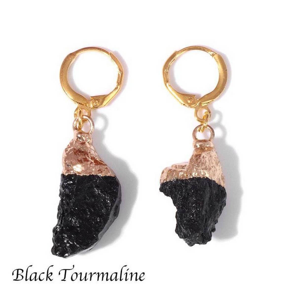 NATURAL STONE AMETHYST ORIGINAL STONE EARRINGS