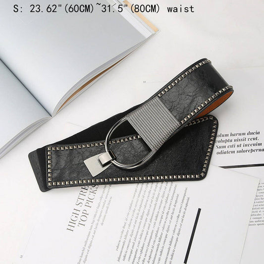 CWABE0970_RIVET FASHIONABLE PERSONALITY ELASTIC WAIST BELT