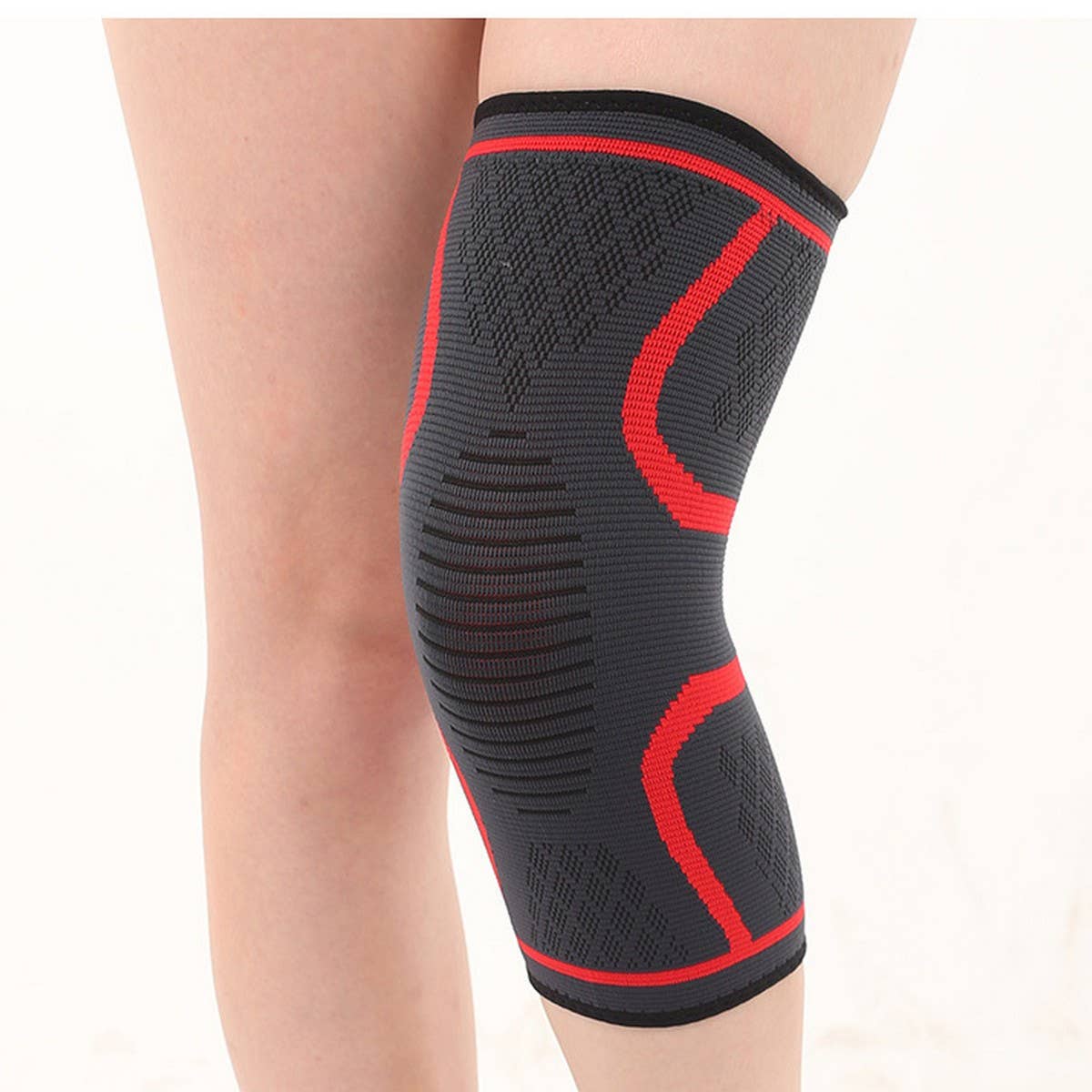 3-Color Elastic Knee Brace, Non-Slip & Warm_CWMM7891