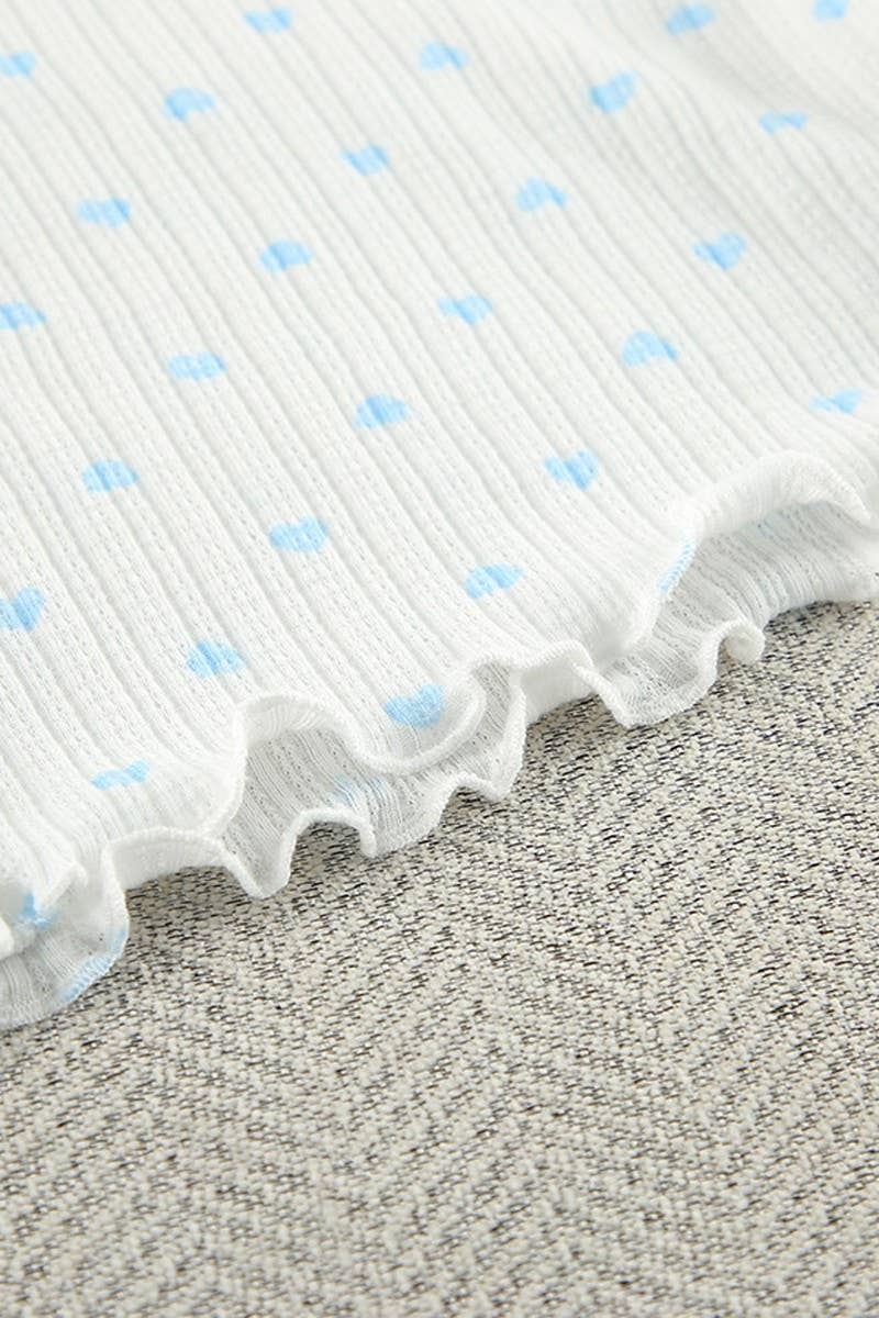 CWSPJ00525_KNIT HEART PAJAMA SET WOMEN 3 PIECE LOUNGEWEAR