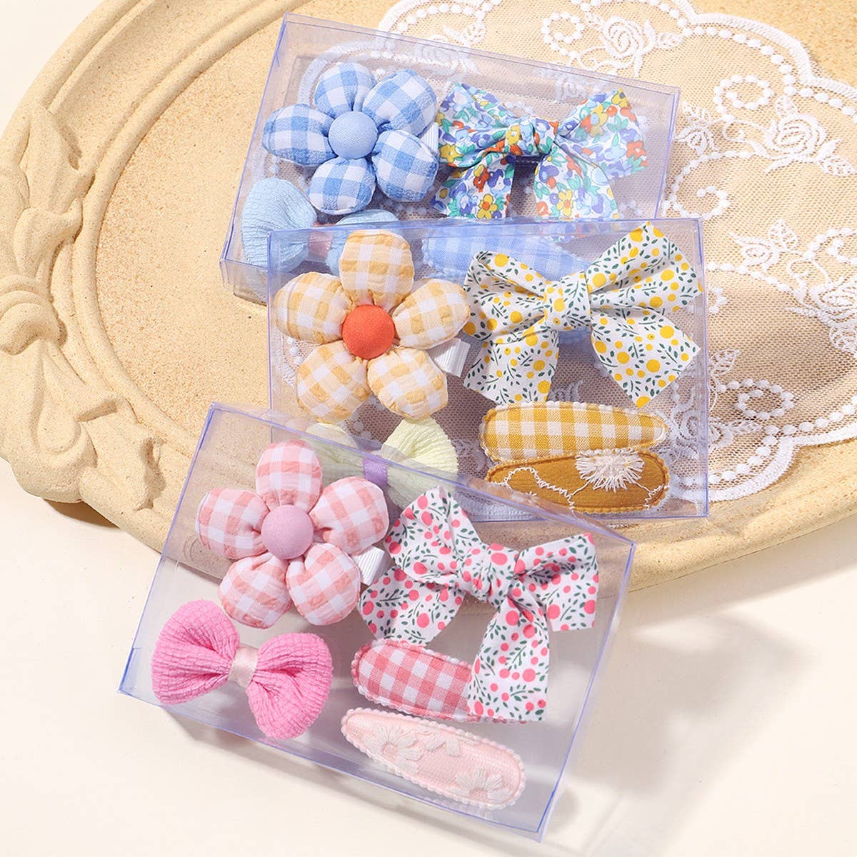 Mini Baby Girl Hair Clip Set ? Flowers & Bows