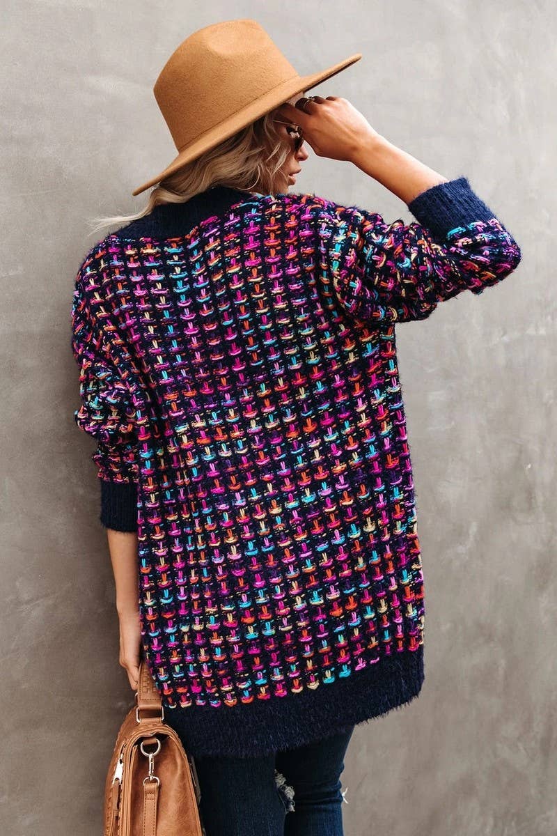 CWOCAL0509_Long Sleeve Casual Open Front Cardigan Sweater