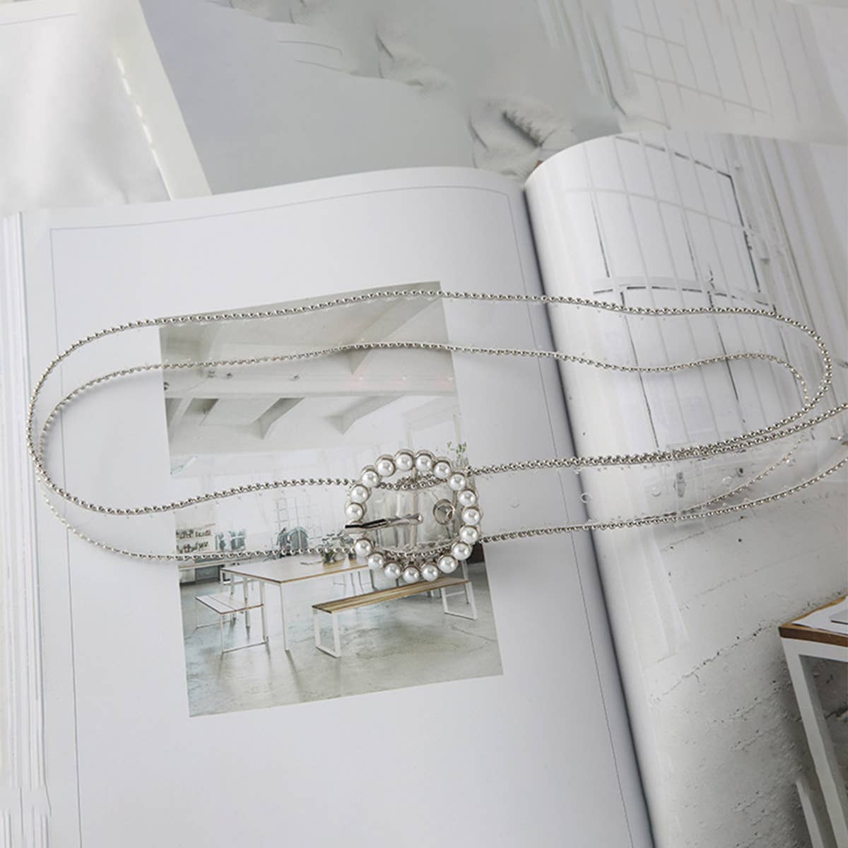 CWABE0960_FASHIONABLE TRANSPARENT DIAMOND BELT