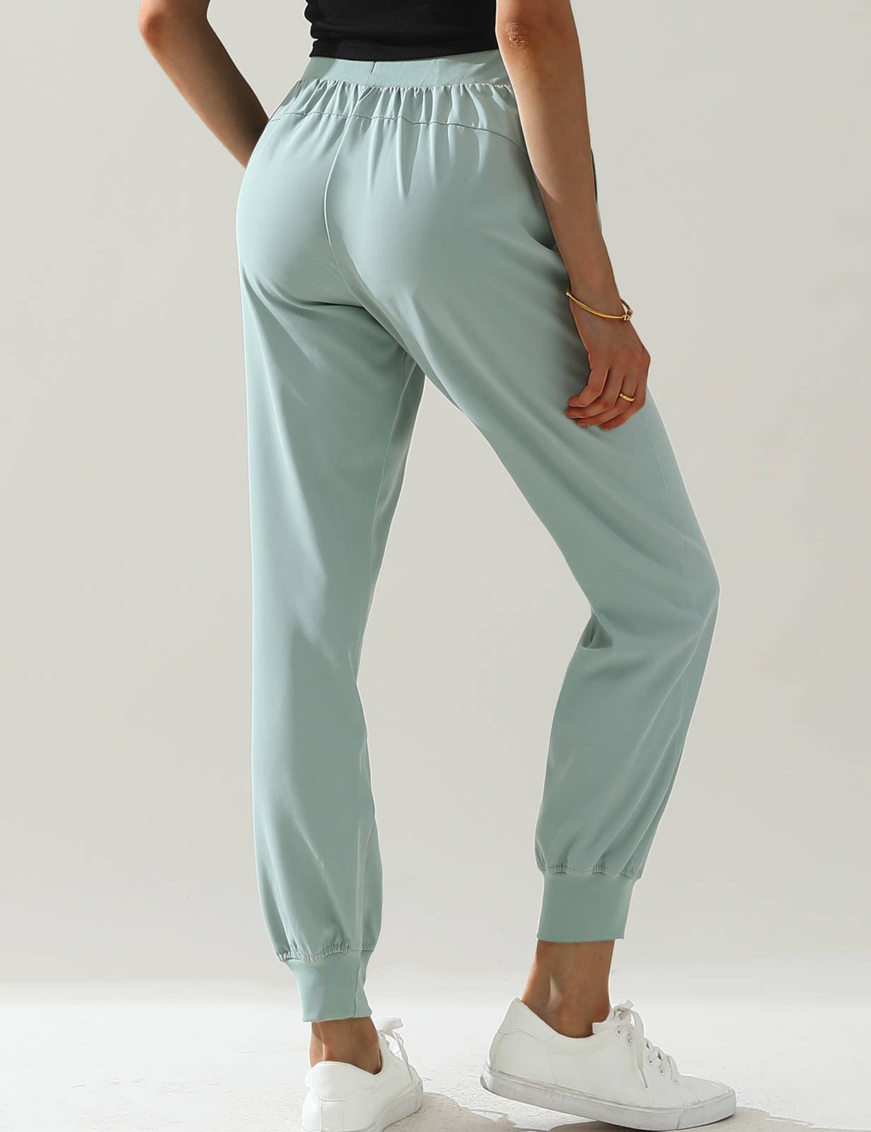 CWBLP423_Elastic Band Waist With Side Pocket Pants