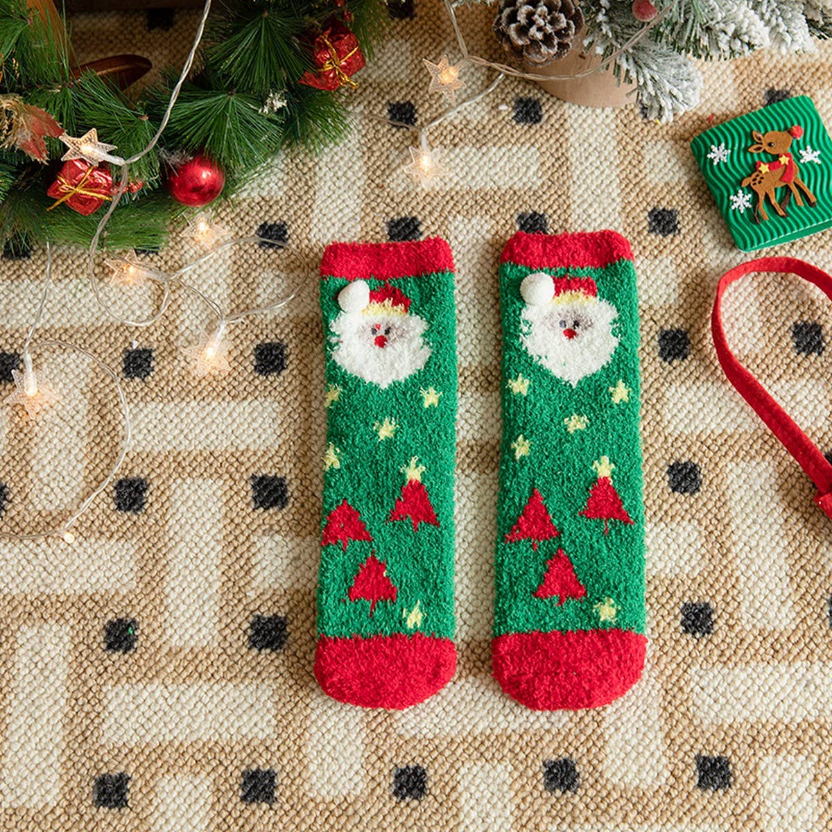 CWMS02732_KIDS FAMILY CHRISTMAS CREW SOCKS WINTER GIFT