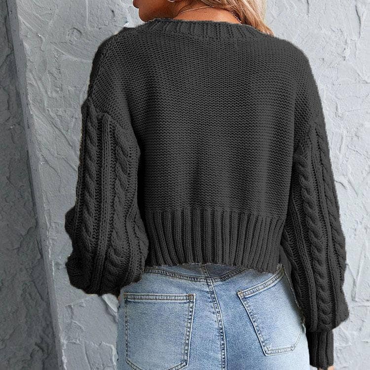 BUTTON SLIM SOLID COLOR TWO-PIECE SET