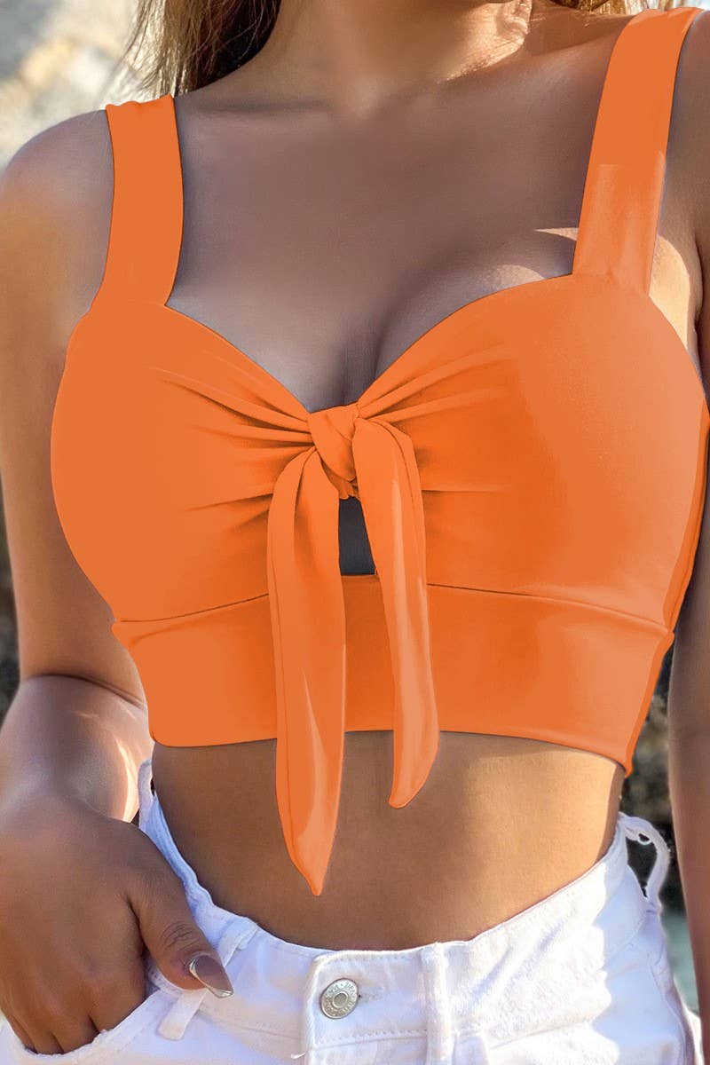 CWTTK00284_BOW TIE SEXY SPAGHETTI STRAP TOP