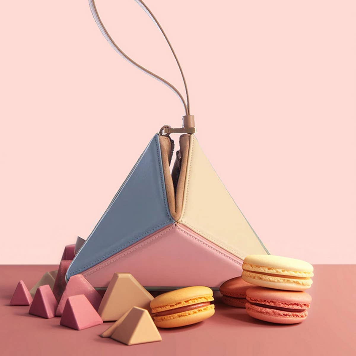 TURKISH STYLE FOLDING TRIANGLE SHOULDER BAG_CWAB1892
