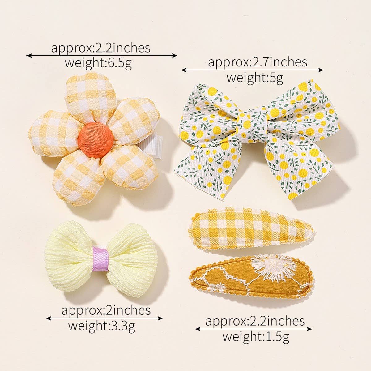 Mini Baby Girl Hair Clip Set ? Flowers & Bows