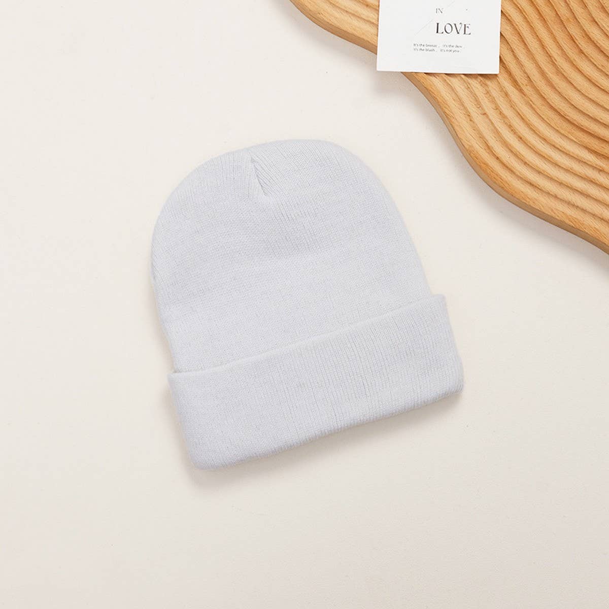 CWAH04340_MENS BLACK PLAIN KNIT BEANIE HAT POLYESTER