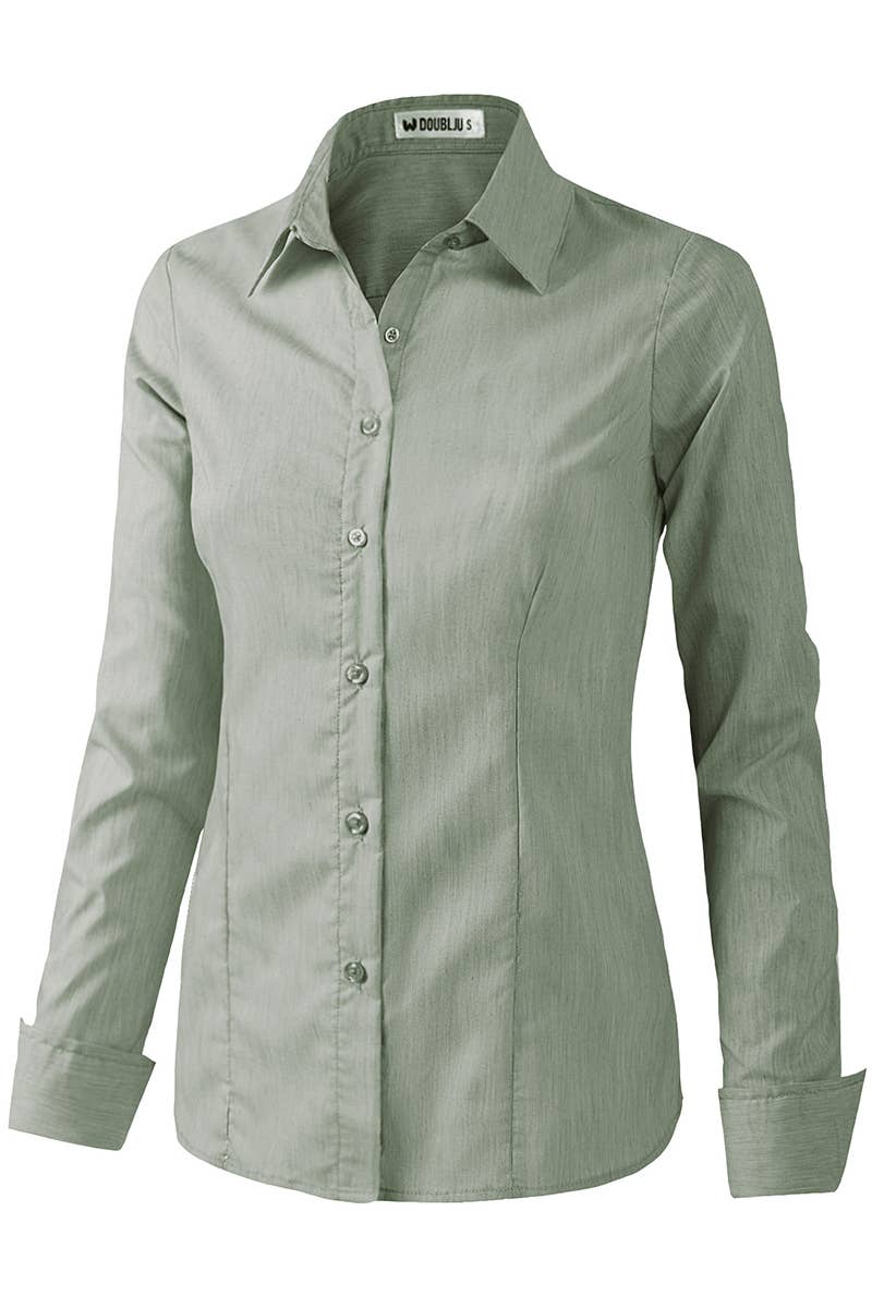 CWTDSL028_Button Down Long Sleeve Collared Shirts