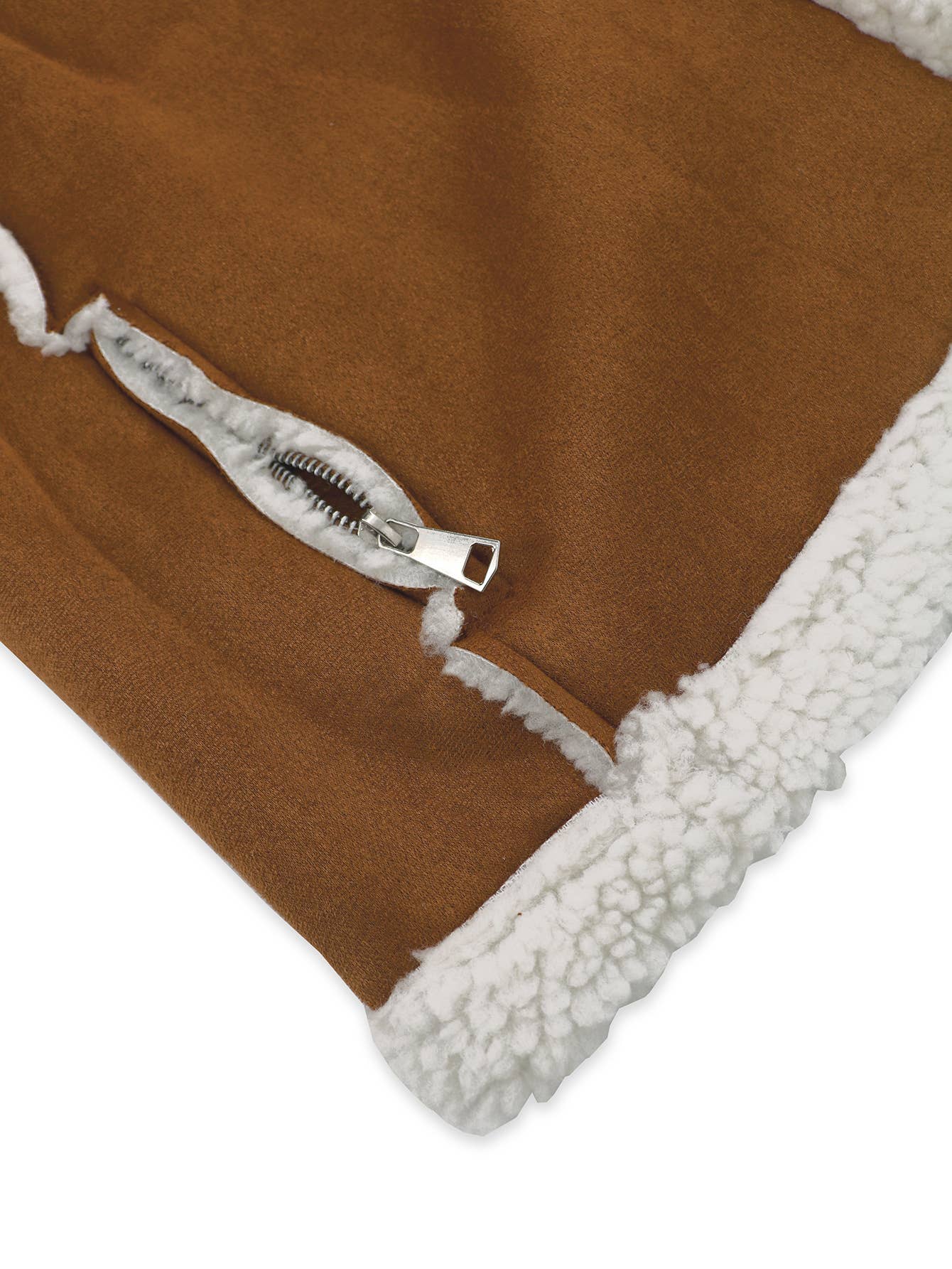 Fleece jacket, denim fleece zipper jacket