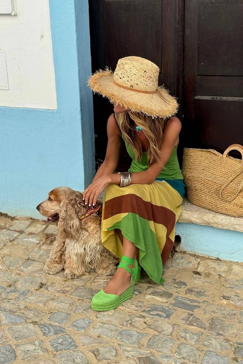 CWDHL1015_FASHIONABLE SEXY SUSPENDER WAIST MID-LENGTH DRESS