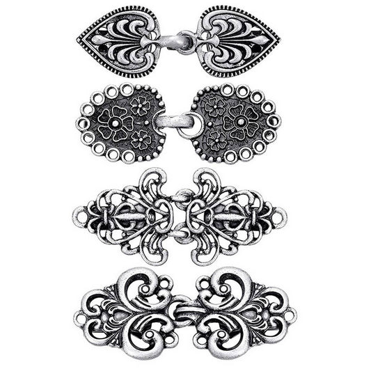 NEW CHINESE RETRO ALLOY SHAWL CLIP CREATIVE HOLLOW