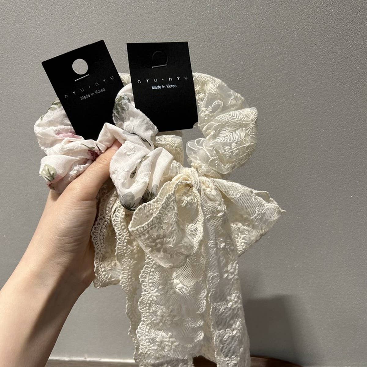 NEW SIMPLE AND FRESH LACE HAIR SCRUNCHIES_CWAHA1724