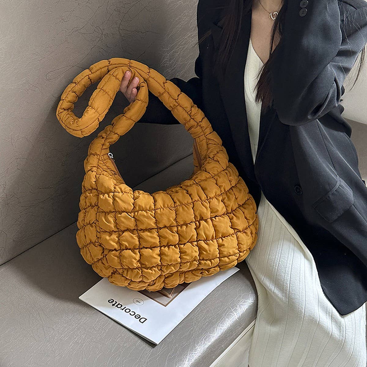 Large Puffy Cloud Tote Shoulder Bag_CUAB00481