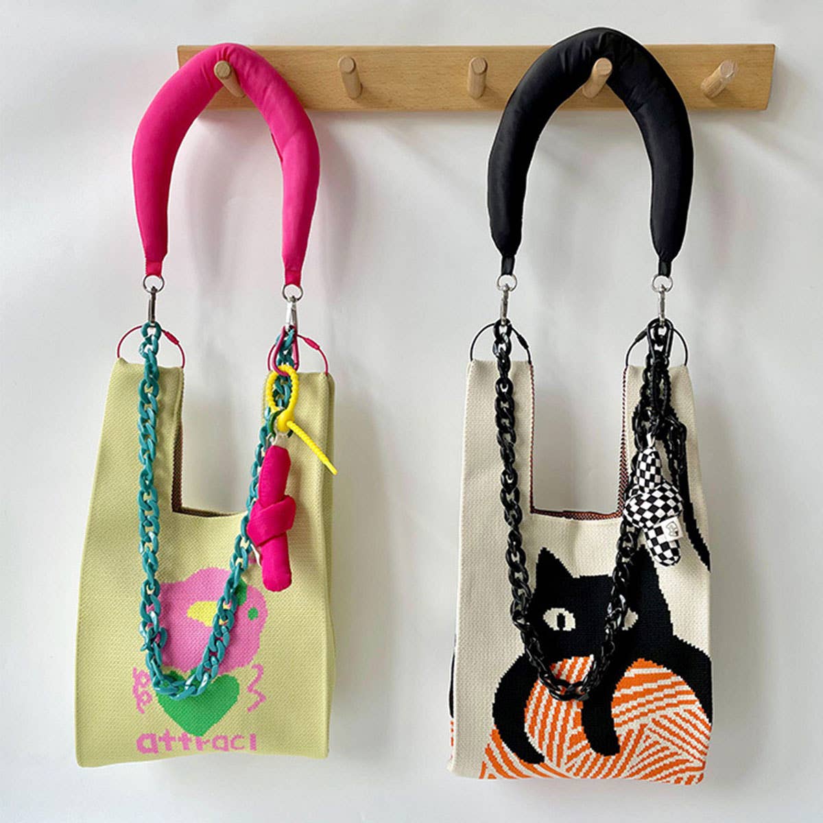ADJUSTABLE KNITTED SHOULDER STRAP CHAIN BAG STRAP_CWMM1071