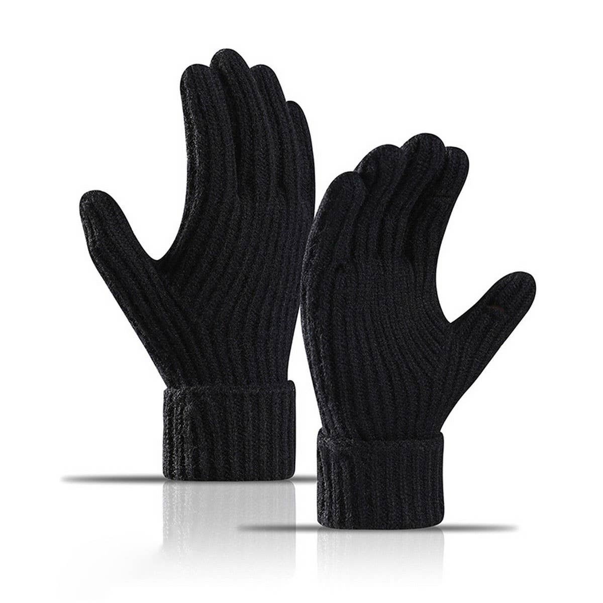 CWAG00591_WINTER KNIT FINGERLESS TOUCHSCREEN GLOVES