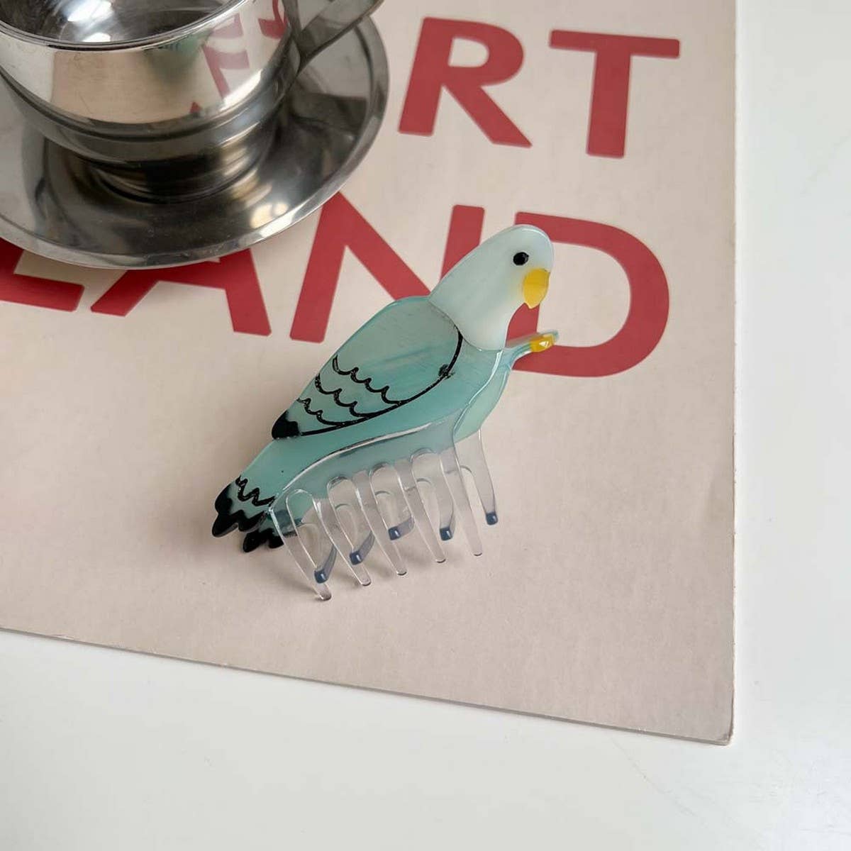 Bird Hair Claw?“Acetate Swan Peacock & Swallow Clip_CWAHA5763