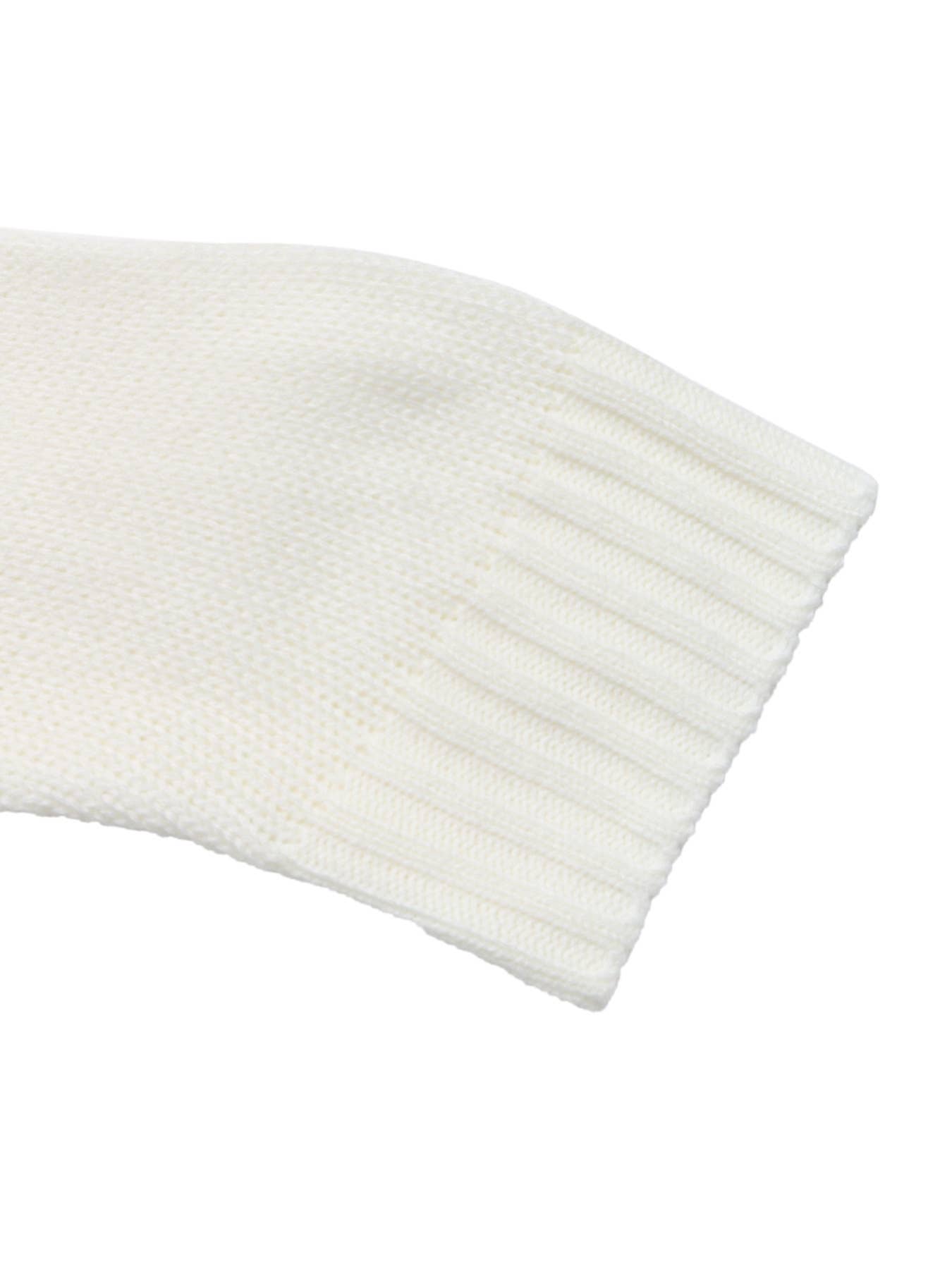 Flower-embroidered round-neck pullover sweater