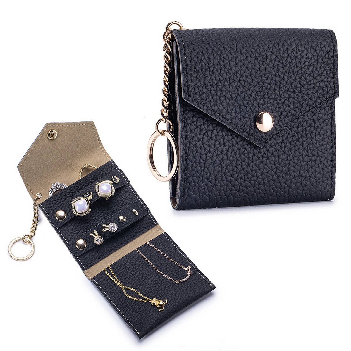 Fashion Leather Jewelry Pouch?Portable Organize_CUAB00378