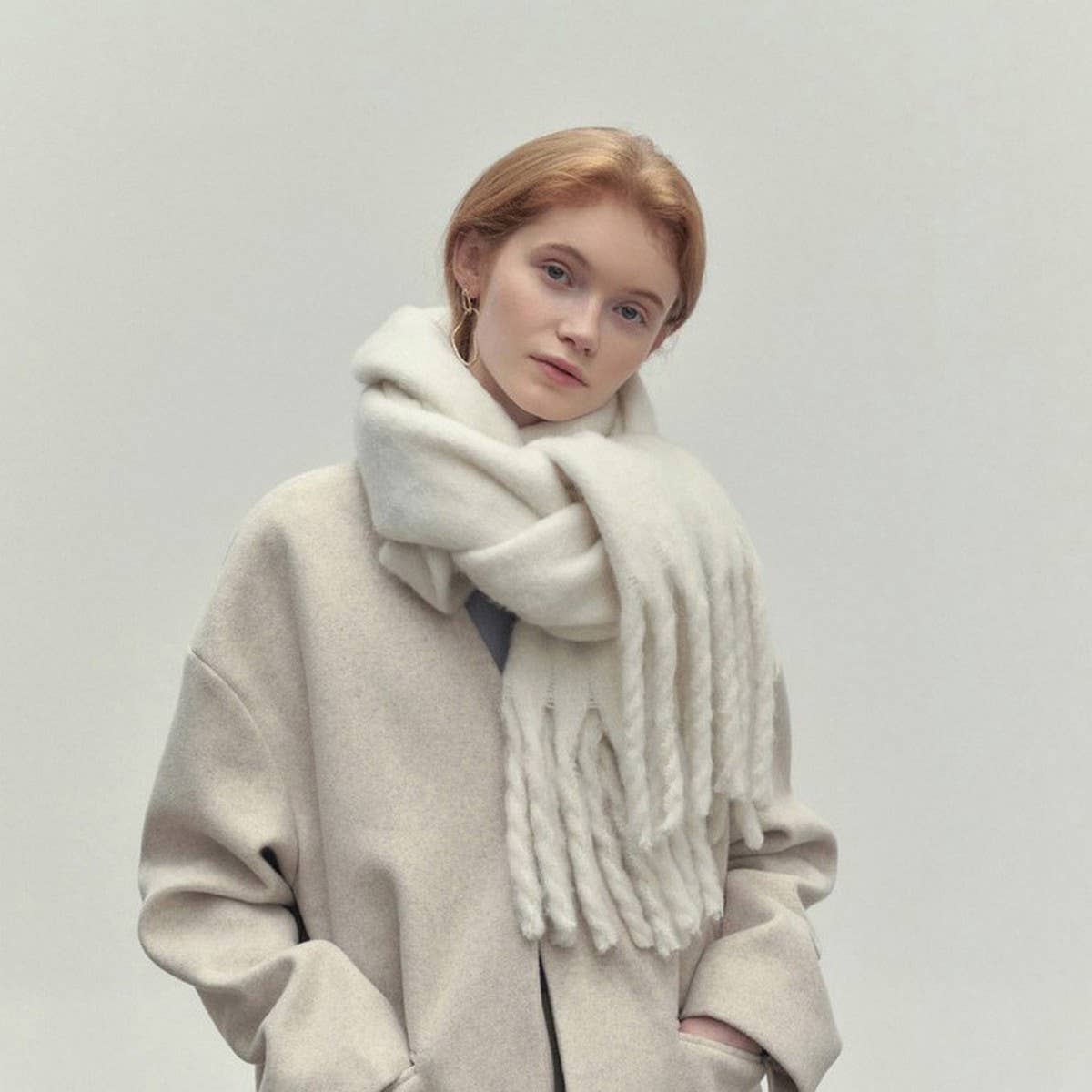 Cozy Solid Long Scarf for Women ? Fall & Winter