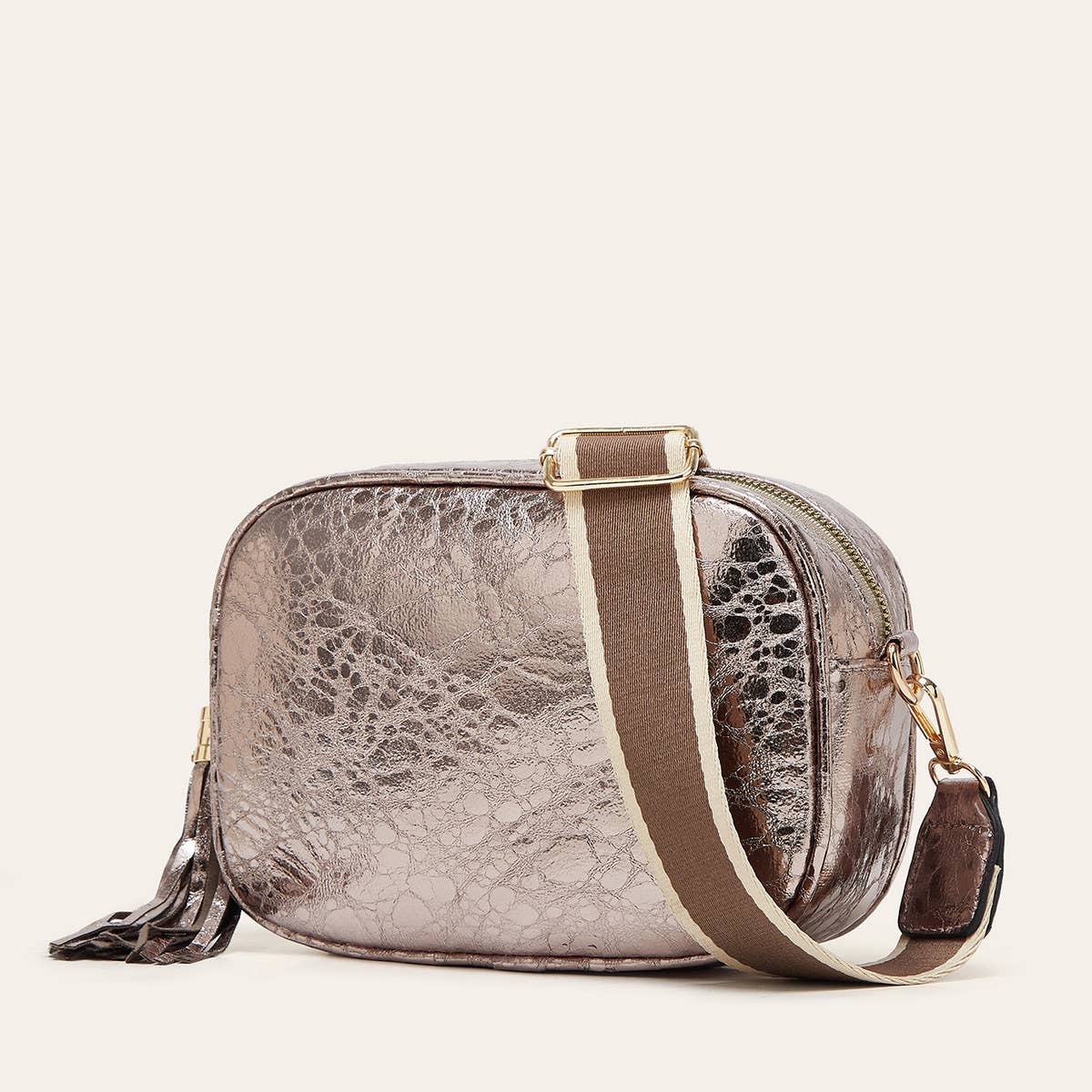 URBAN SIMPLE SEQUINED SMALL SQUARE SHOULDER BAG_CWAB2632