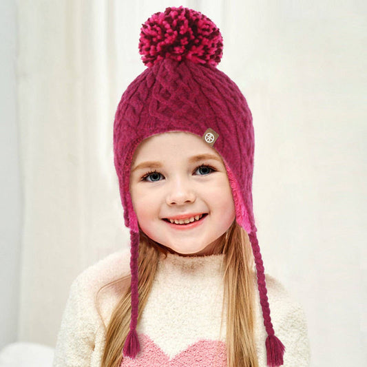 WINTER COLD PROTECTION THICKENED WOOL BALL HAT_CWAH2457