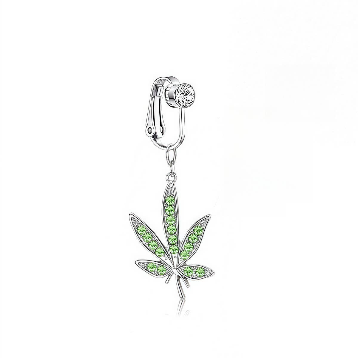 Fake Navel Clip ??No Piercing Belly Button Ring_CWMM9190
