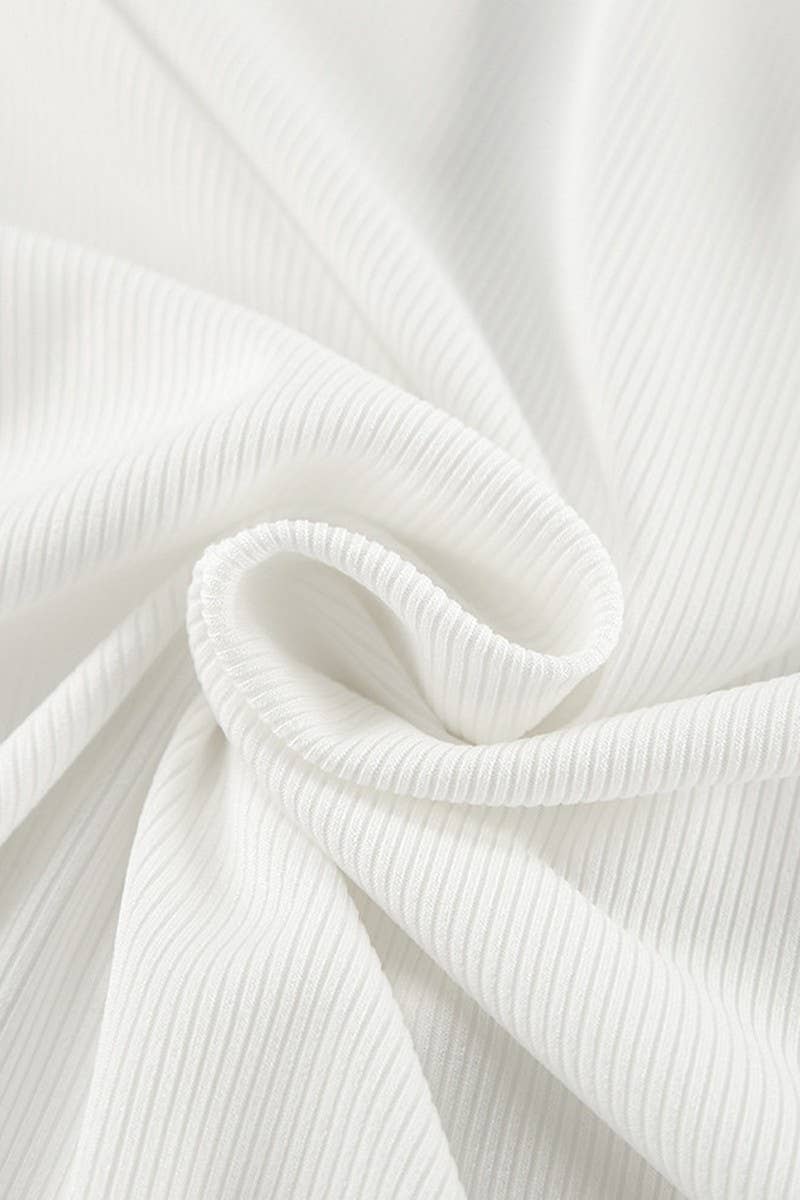 CWSPJ0355_KNITTED SOLID COLOR PAJAMAS THREE PIECE SET