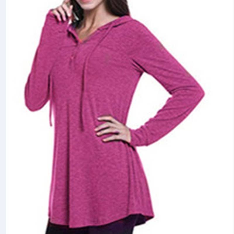 CWOHOL0286_Crew Neck Pullover Hoodie Casual Top