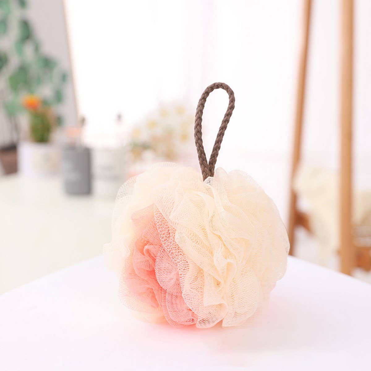 BATH POUF50G THREE-IN-ONE TWO-COLOR LARGE BATH POUF_CWMM3380