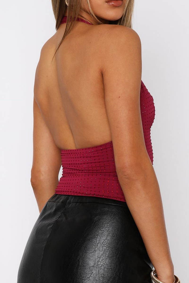 CWTTK00289_SEXY DEEP V SEQUIN TANK TOP