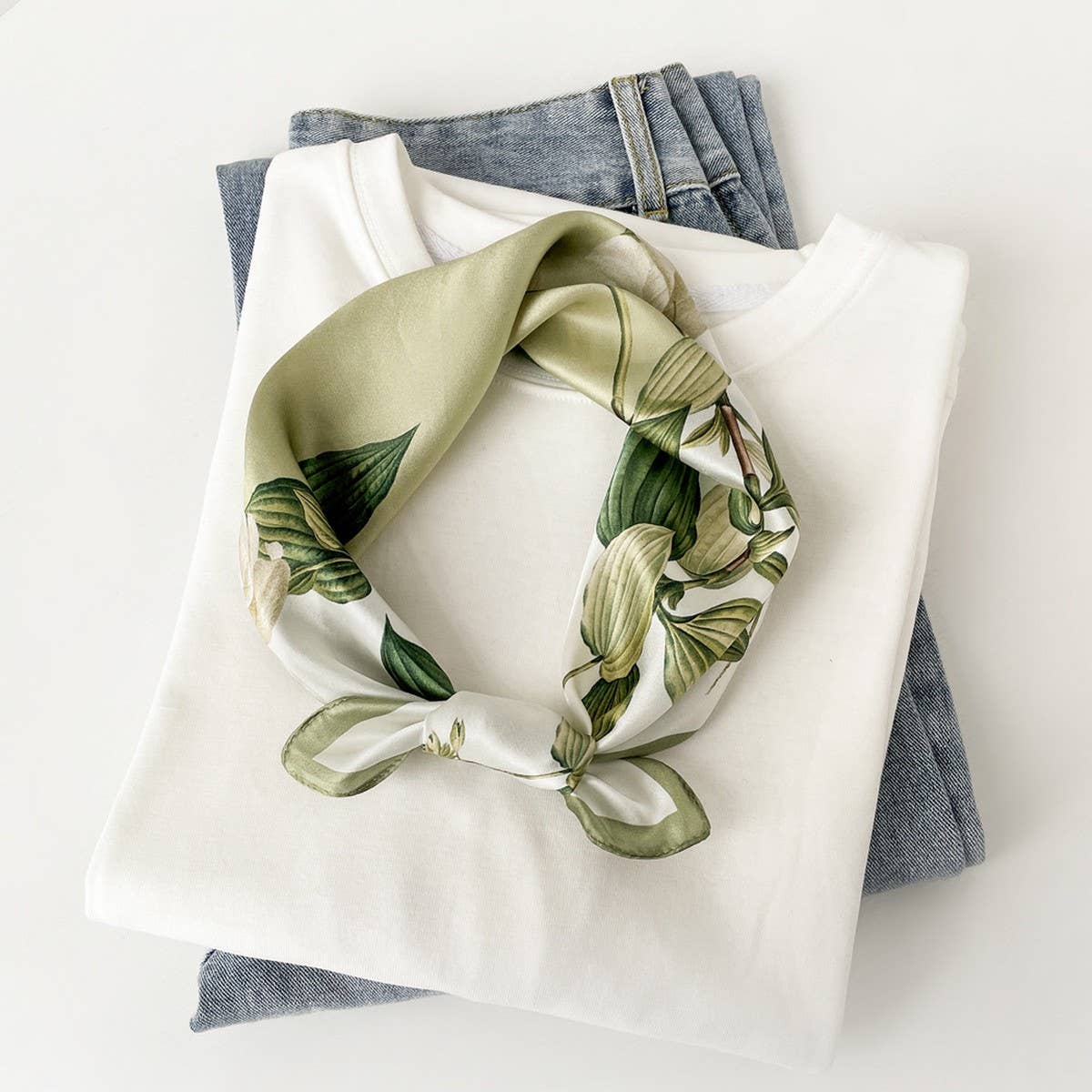 Silk Square Scarf ? Elegant Chinese Floral Print