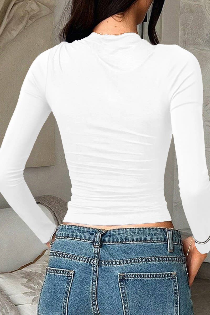 CWTBLL01009_SOLID LONG SLEEVE SLIM FIT BASE TEE