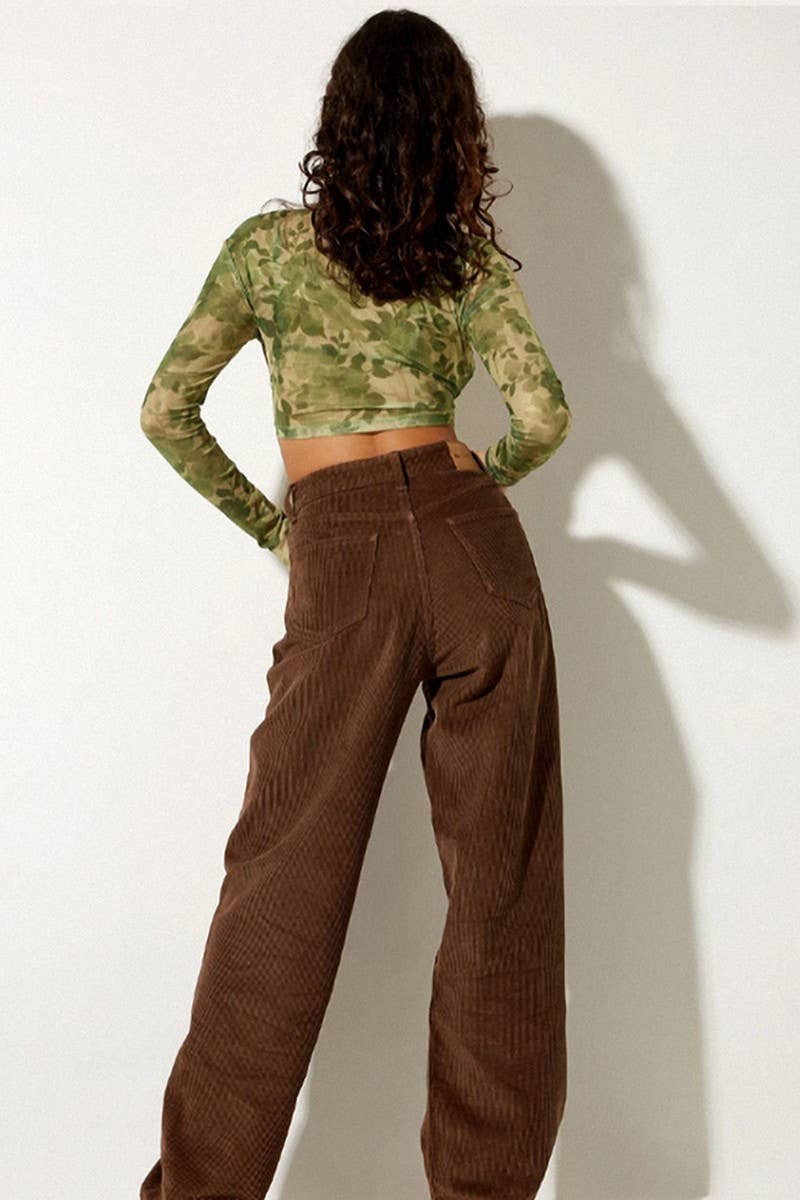 CWTTL1679_CREW NECK LONG SLEEVED KNIT TOP