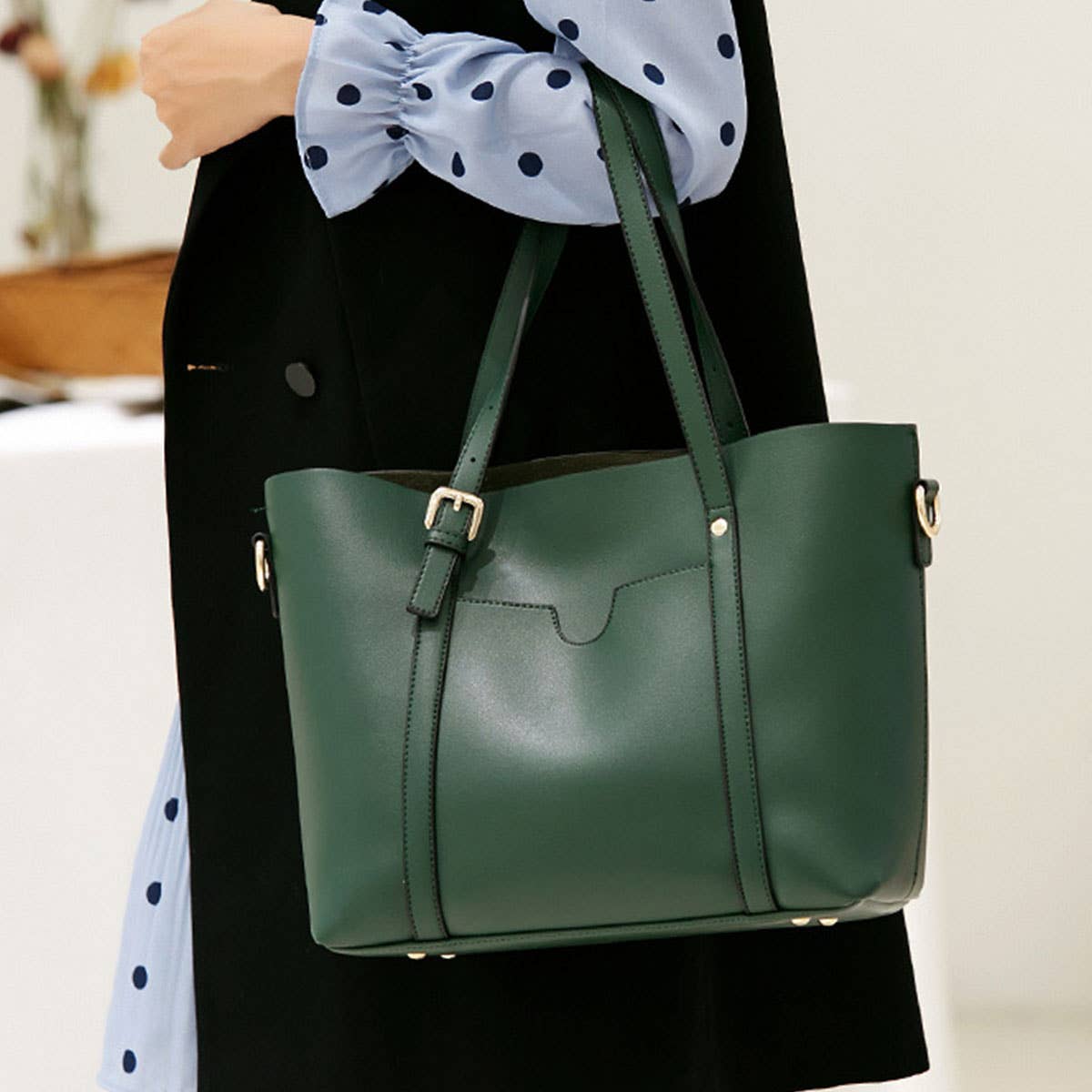 WOMEN SIMPLE SOFT LEATHER HANDBAG_CWAB0965