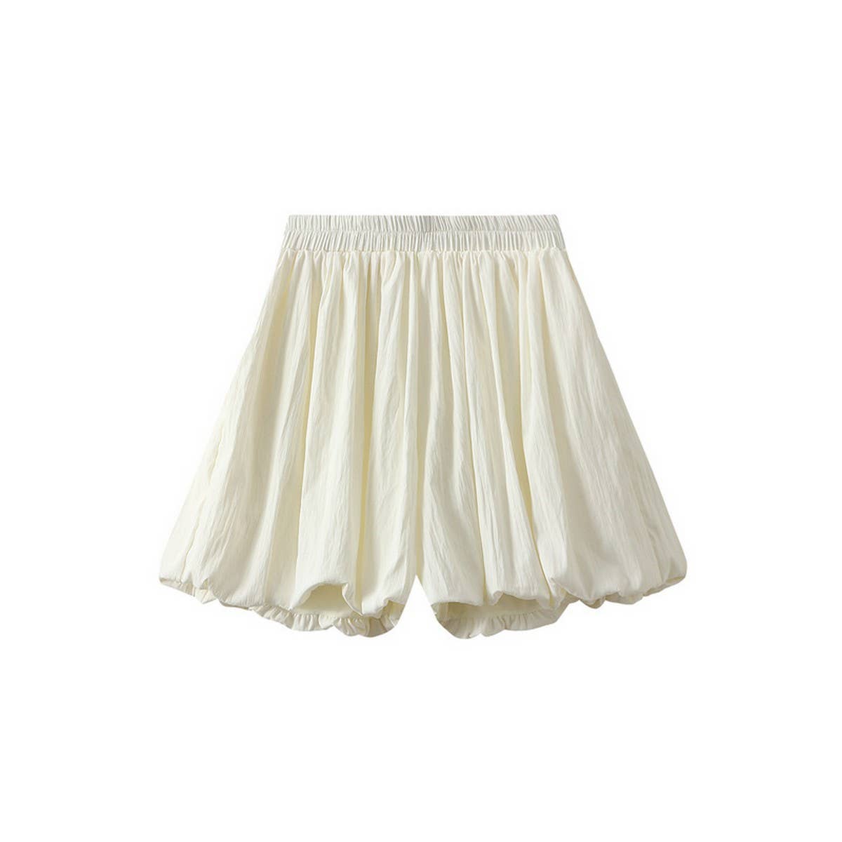 Bubble Skirted A-Line Pumpkin Puff Shorts_CWBMS0340