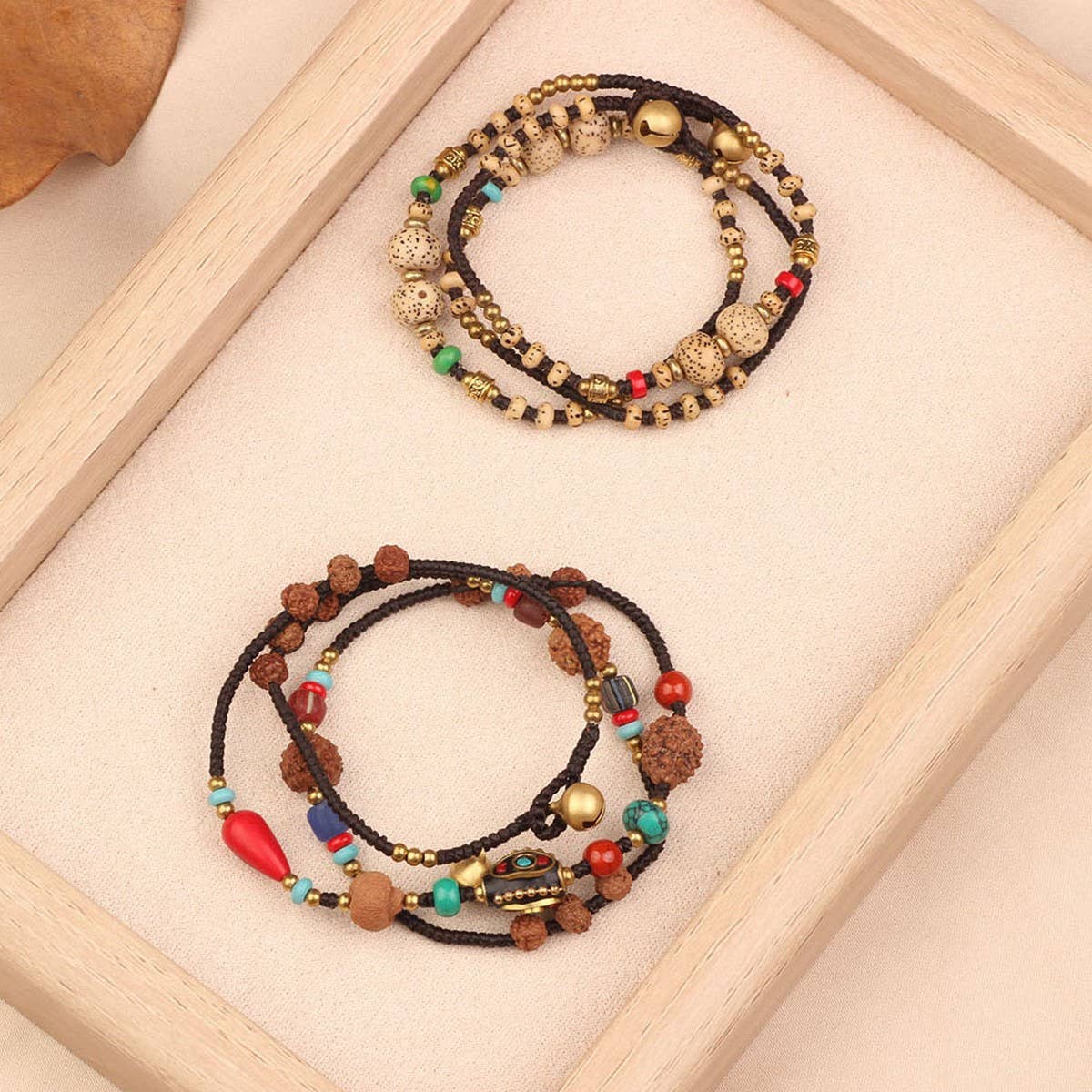 RETRO ETHNIC STYLE TURQUOISE MULTI-LAYER BRACELET_CWAJE3977