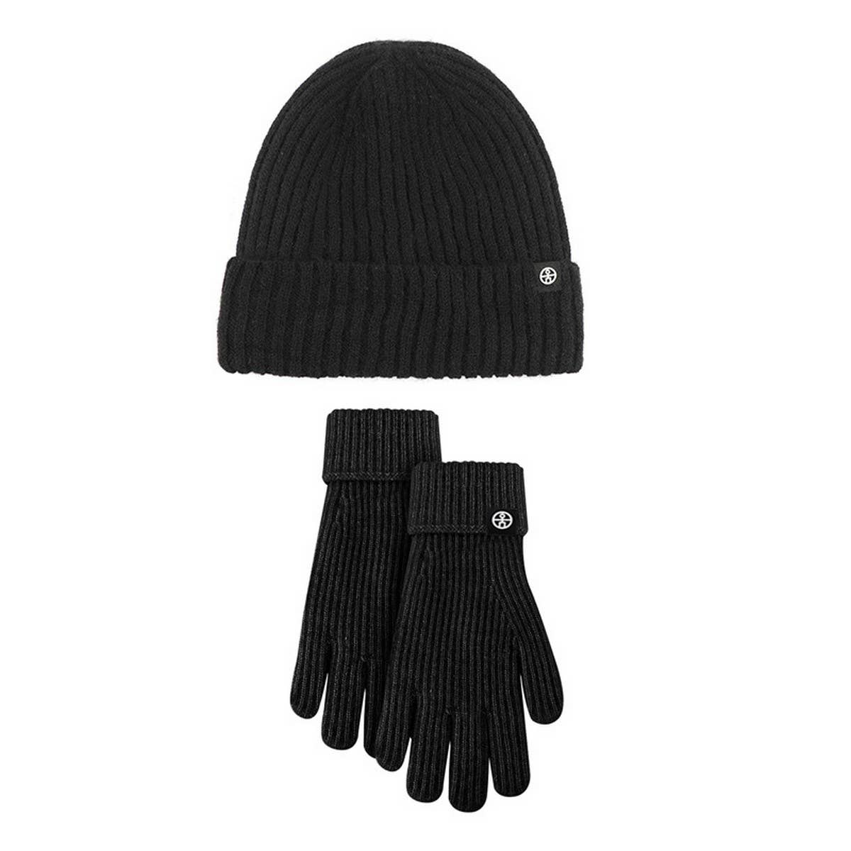 WINTER KNITTED TOUCH SCREEN WINDPROOF WARM SUIT
