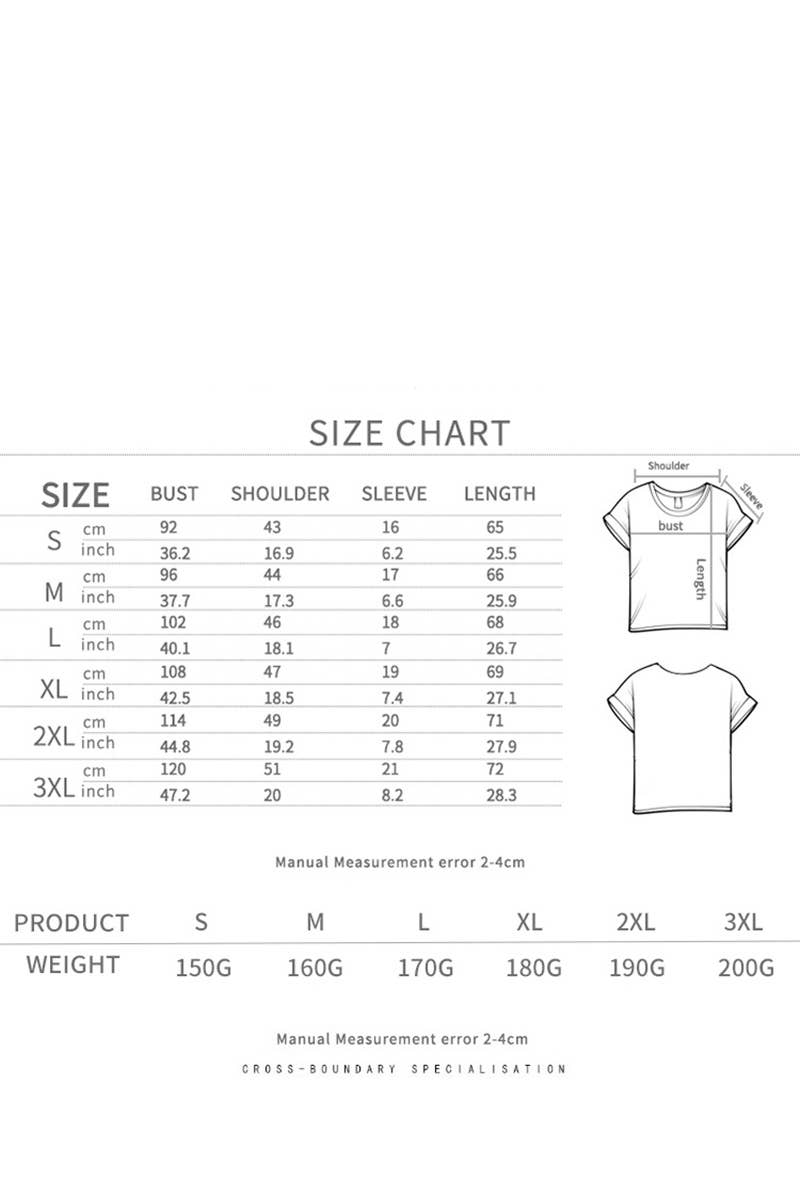 CWTTS1554_CASUAL DOUBLE-SIDED LETTER PRINT SHORT-SLEEVED TOP