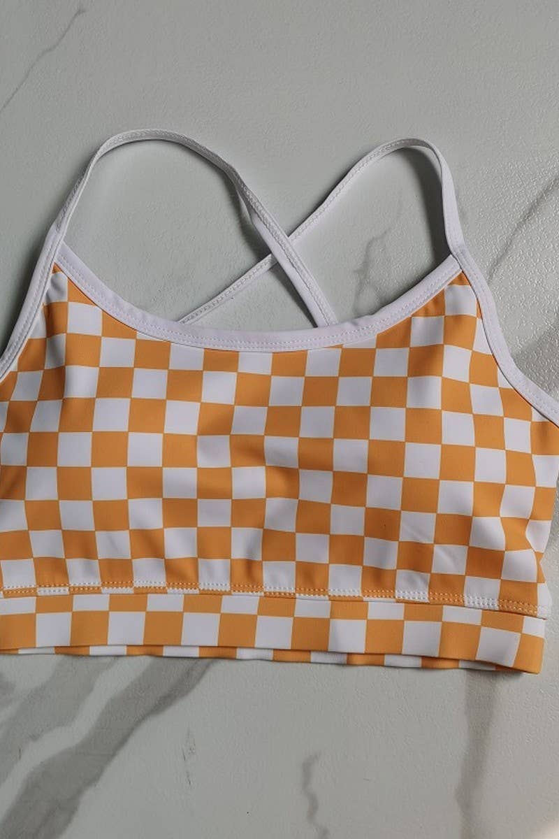 CWTTK1105_YOGA TANK TOP WITH CHECKERBOARD PRINT AND PADDING