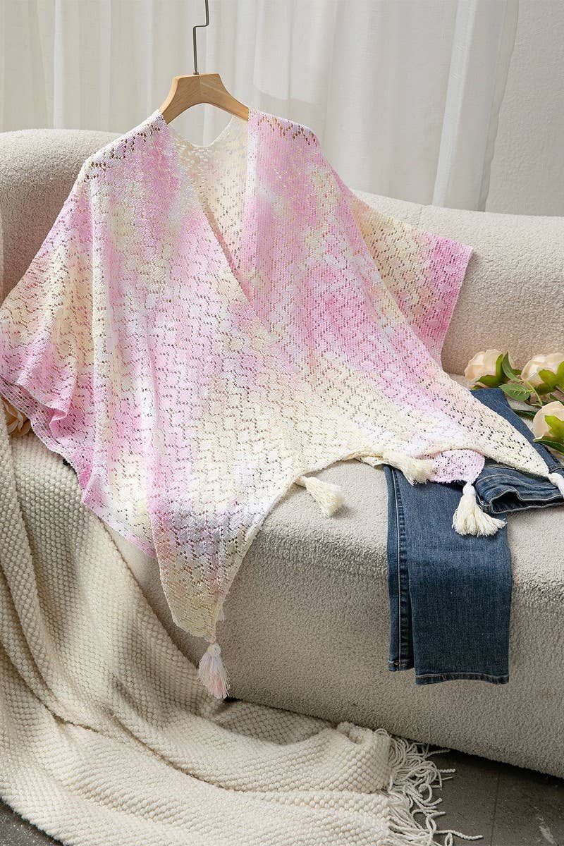 CWOCAL2352_BOHO CROCHET FRINGE COVER UP CAPE CARDIGAN