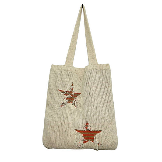 CWAB5067_LARGE CAPACITY HAND-CROCHETED SHOULDER BAG