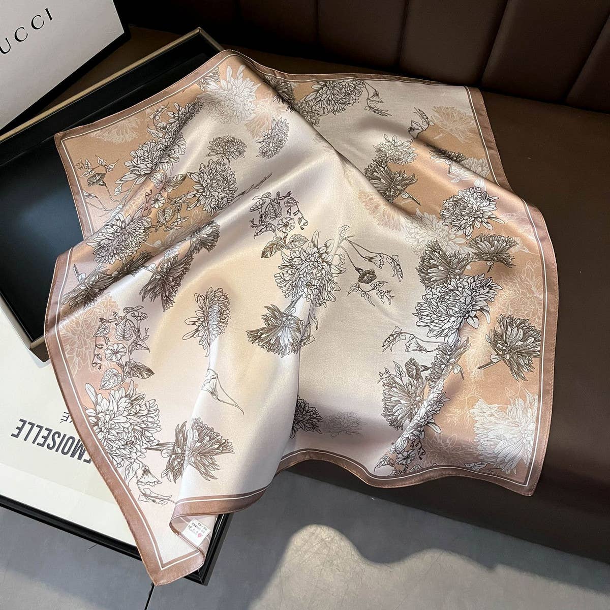 Pure Silk Ribbon Scarf 100% Mulberry Long Tie_CWASC0542