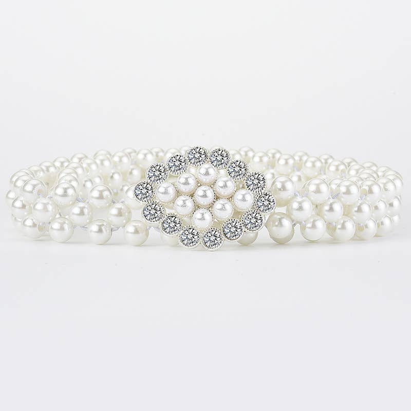 High-end princess-style pearl waist chain